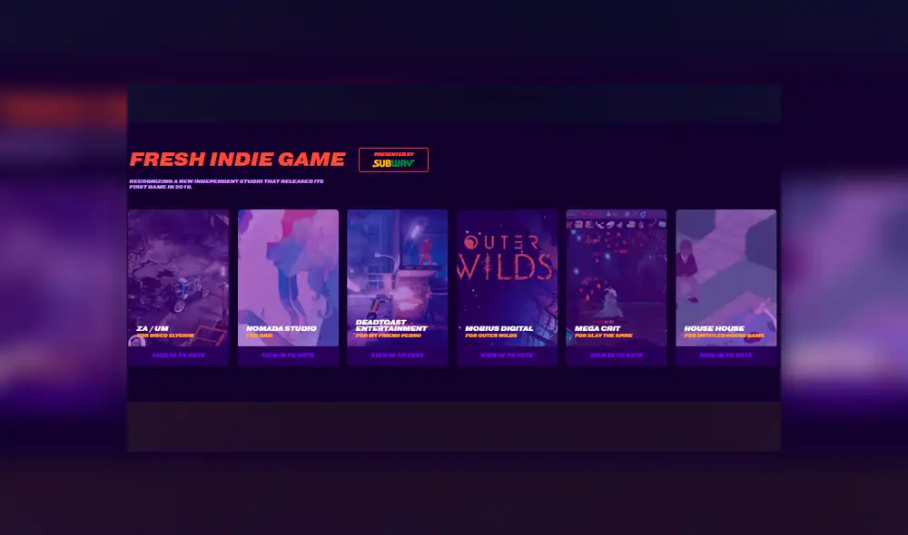 Nominados a The Game Awards 2019.