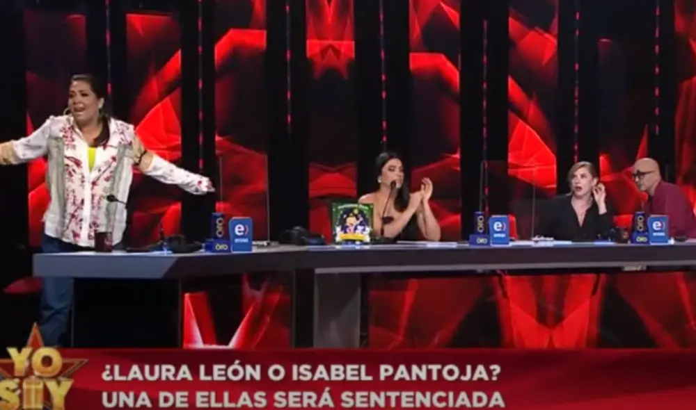 Katia Palma discute con sus compañeros del jurado de Yo soy. Foto: captura Latina