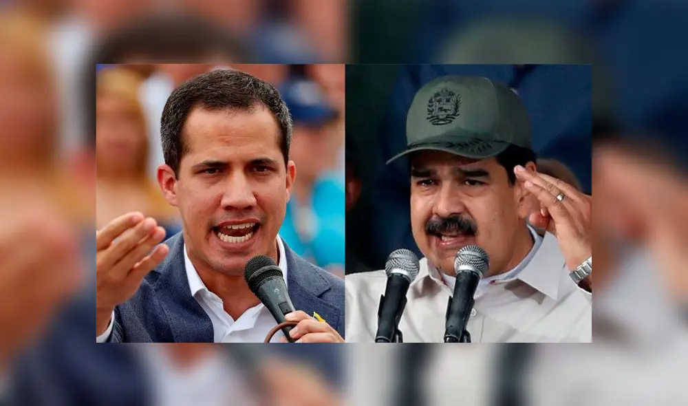 Juan Guaidó y Nicolás Maduro. Foto: difusión.