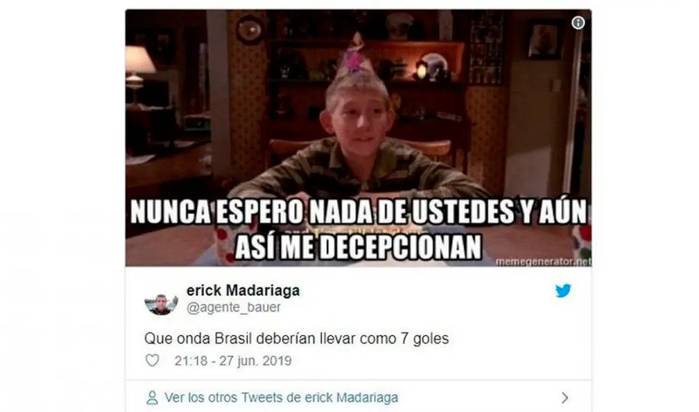 Diviértete con los mejores memes de la previa del clásico sudamericana entre Brasil vs. Argentina por la Copa América 2019. | Foto: Twitter Diviértete con los mejores memes de la previa del clásico sudamericana entre Brasil vs. Argentina por la Copa América 2019. | Foto: Twitter