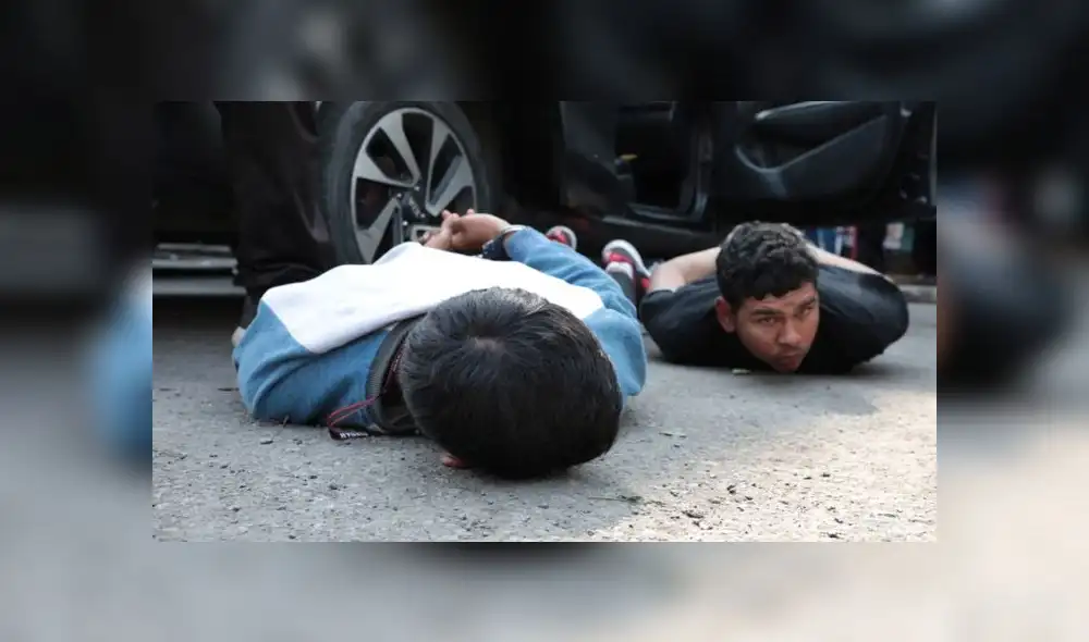 Delincuentes fueron atrapados en cayeron en la calle Atahualpa tras aplicarse el plan cerco. (Foto: Serenazgo de Los Olivos)