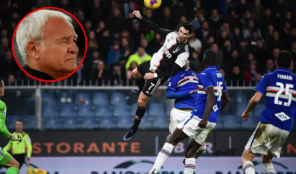 El director técnico de la Sampdoria Claudio Ranieri elogió el gol de Cristiano Ronaldo, pese a que fue contra sus dirigidos.