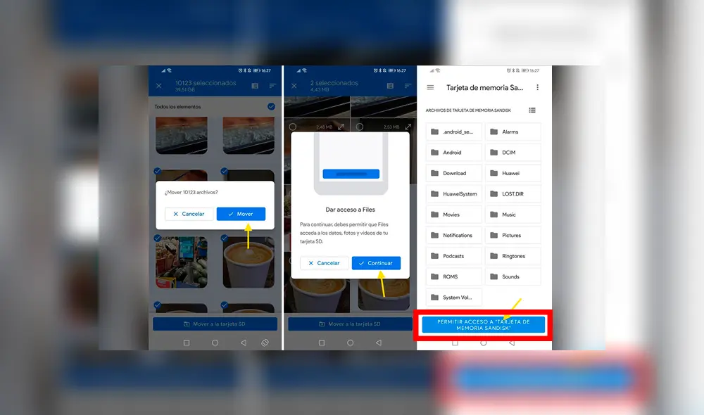 Sigue los pasos y tendrás todas tus fotos de todas las apps de tu celular en la memoria externa.