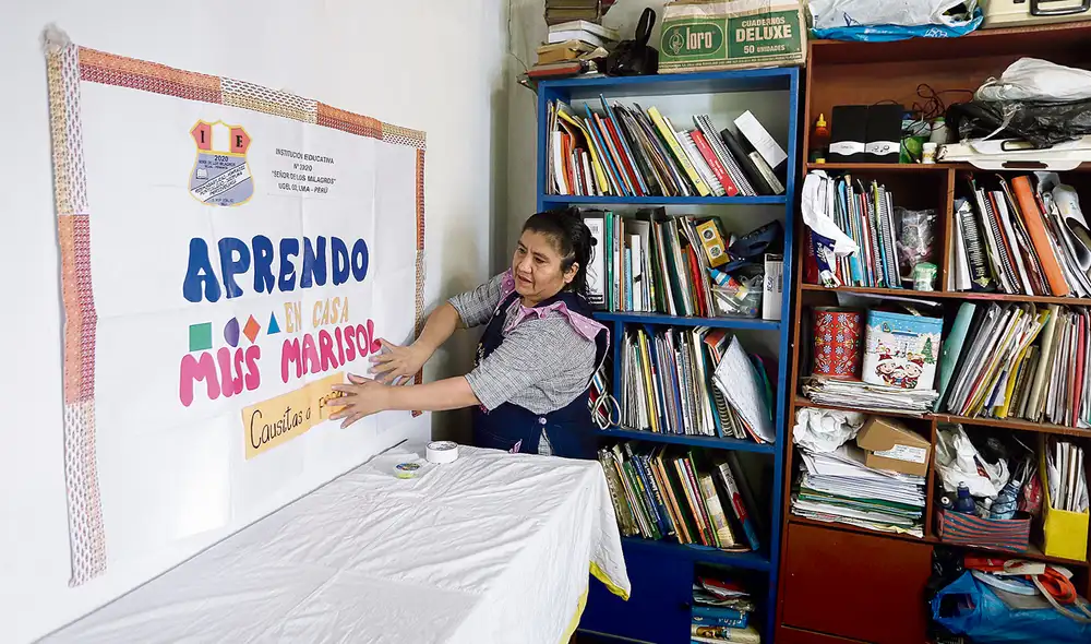 profesora miss marisol enseñanza casa clases virtuales