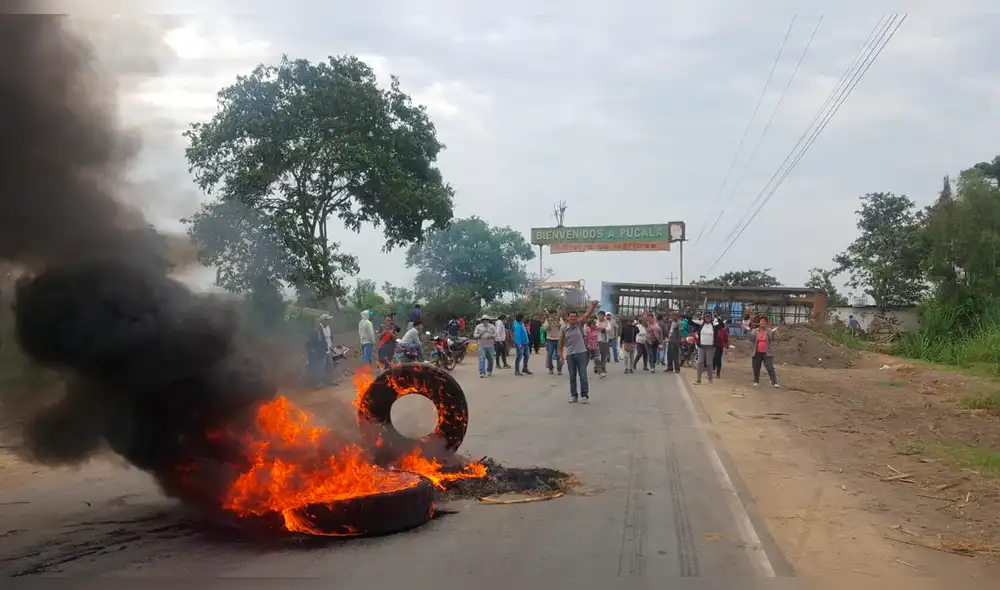 Bloquean ingreso a Pucalá.
