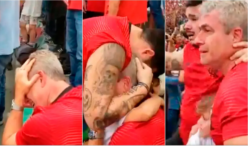 Hinchas de Flamengo lloraron tras ganarle a River Plate la final de la Copa Libertadores 2019. | Foto: @tutigrilloperu