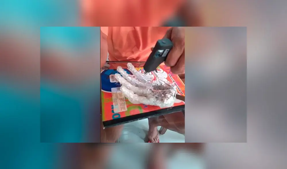 Desliza las imágenes para ver la increíble prótesis casera que construyó este hombre para su brazo amputado. Foto: dani98gil/TikTok