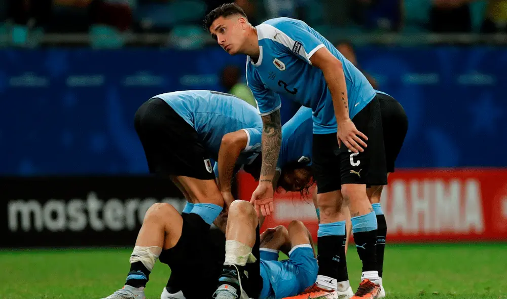 Luis Suarez lloró tras fallar el primer penal del Perú vs. Uruguay por cuartos de final de la Copa América 2019. | Foto: EFE Luis Suarez lloró tras fallar el primer penal del Perú vs. Uruguay por cuartos de final de la Copa América 2019. | Foto: EFE