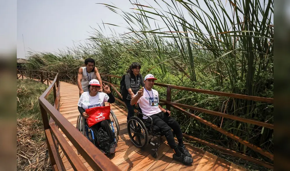 Circuito inclusivo en los Pantanos de Villa. Circuito inclusivo en los Pantanos de Villa.