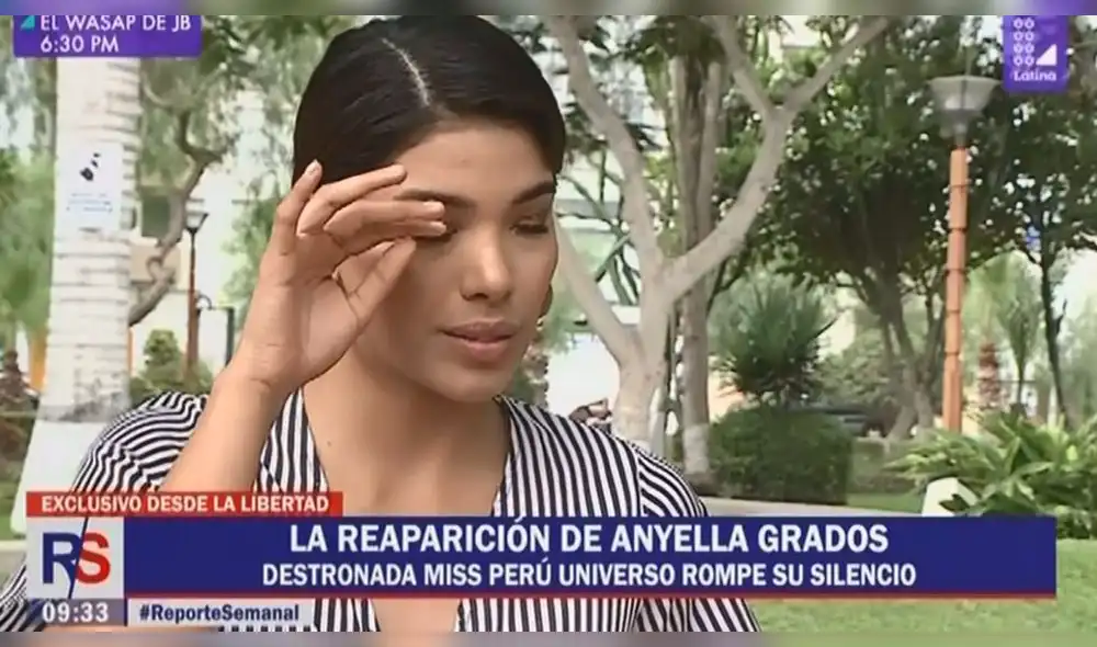 Anyella Grados tras quedarse sin corona: "cometí un error y lo lamento"