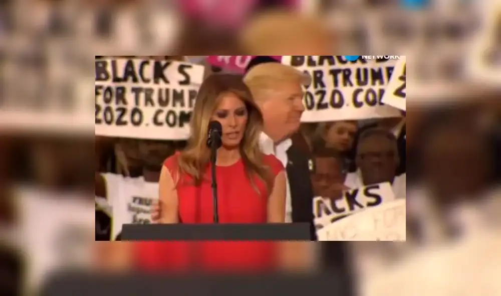 En YouTube, el polémico gesto de Melania Trump luego de que su esposo le toca el brazo