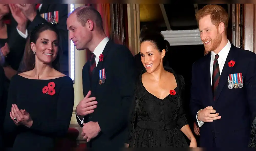 Kate Middleton, Meghan Markle y los príncipes William y Harry