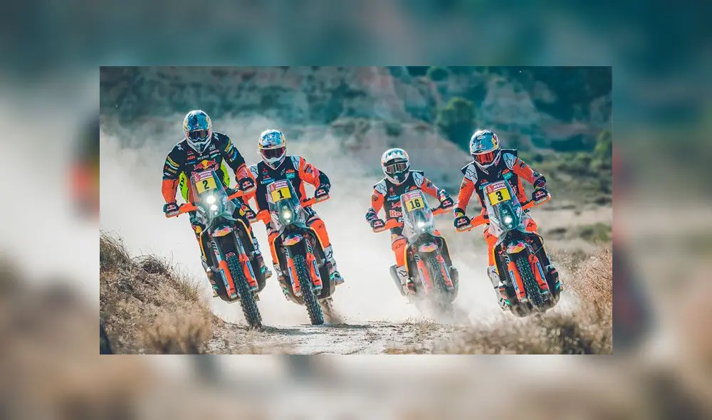 Las motos KTM 450 son la marca y modelo que predominan en la categoría del Dakar. Foto: difusión