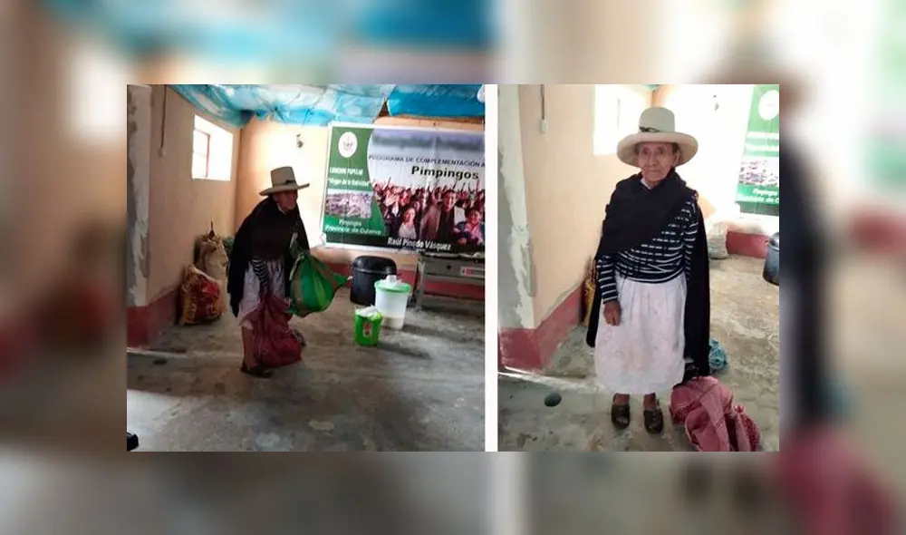 La historia de la anciana se hizo conocida por un trabajador de la Municipalidad Distrital de Pimpingos. (Foto: Captura de Vanguardia) La historia de la anciana se hizo conocida por un trabajador de la Municipalidad Distrital de Pimpingos. (Foto: Captura de Vanguardia)