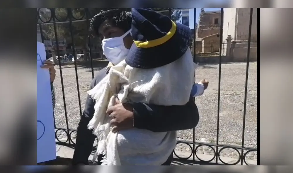 Papá pide justicia para su hijo de apenas un año, a quien dejaron ciego tras echarle ácido. Culpa a la madre.