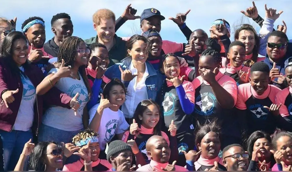 Meghan Markle y el príncipe Harry sorprenden en Sudáfrica