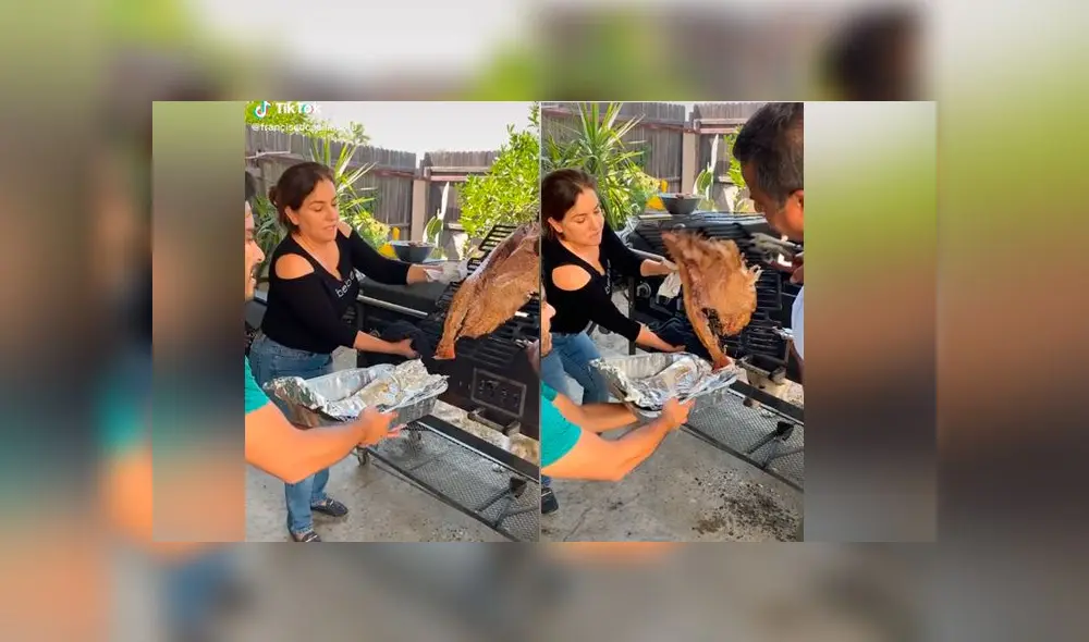 Desliza las imágenes para ver el desastroso 'fail' que cometió un padre al intentar servir el almuerzo para su familia. Foto: Francisco Casillas/ TikTok Desliza las imágenes para ver el desastroso 'fail' que cometió un padre al intentar servir el almuerzo para su familia. Foto: Francisco Casillas/ TikTok