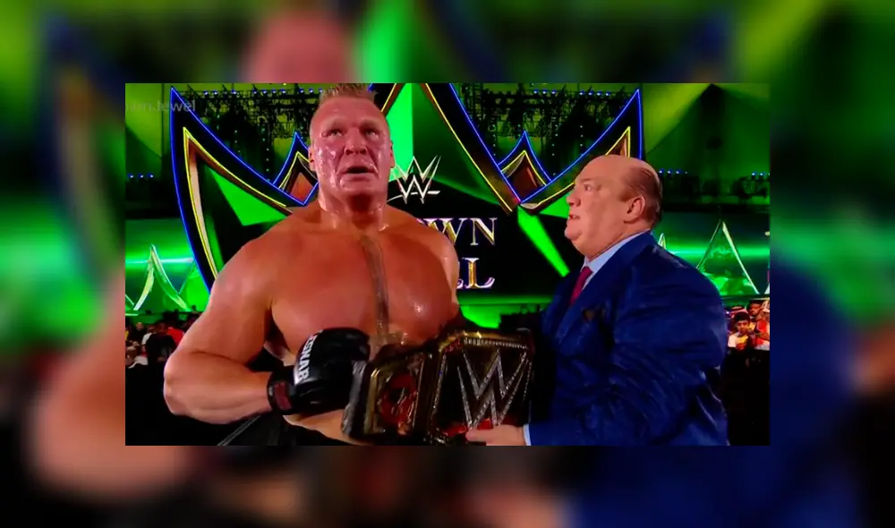 El campeón tuvo su revancha ante el expeleador de UFC. Créditos: WWE