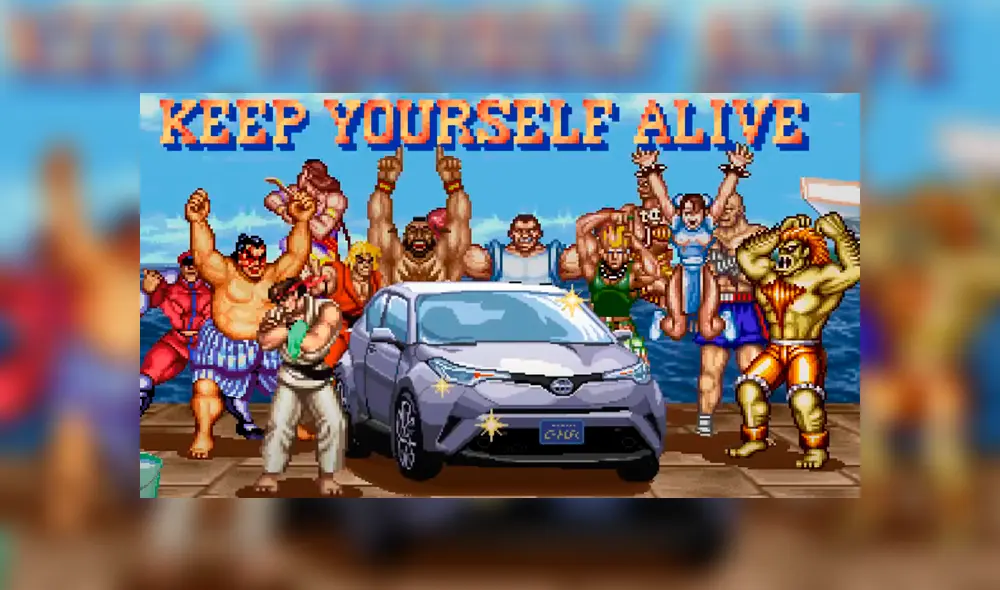 Toyota tuvo su 'revancha' y lanzó un comercial con los personajes de Street Fighter. Foto: Captura / YouTube.