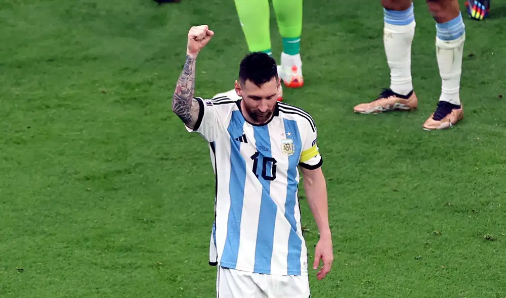 El futbolista argentino fue figura en el duelo ante Croacia. Foto: EFE