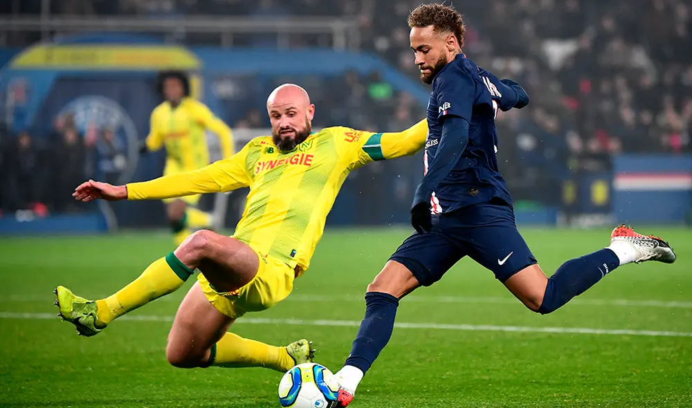 PSG enfrenta a Nantes por la fecha 23 de la Ligue 1 de Francia. | Foto: AFP