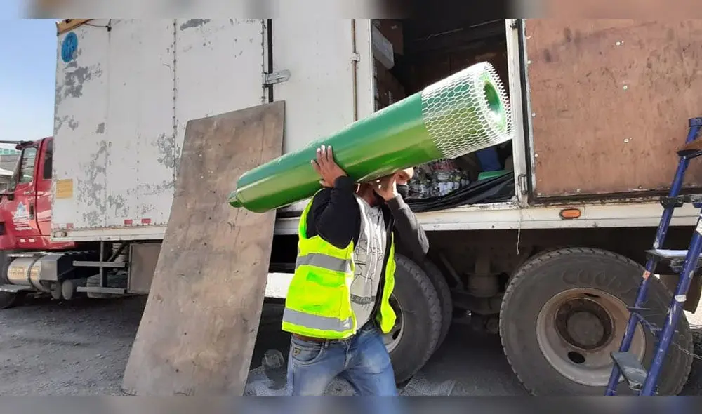 Dirección de Salud de Cusco recibió los balones de oxígeno. Foto: Cortesía.