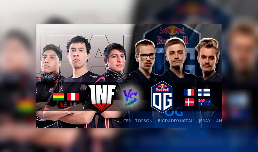 Infamous enfrente a OG, vigente campeón de The International, en su primera partida del mundial de Dota 2.