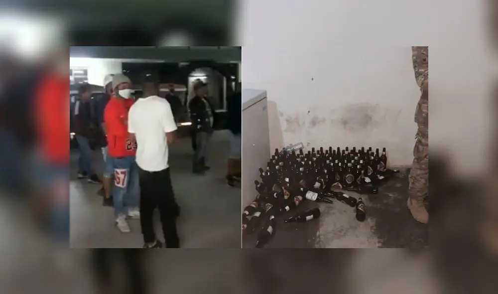 Los jóvenes también infringían el horario de toque de queda. Foto: captura de RPP Los jóvenes también infringían el horario de toque de queda. Foto: captura de RPP