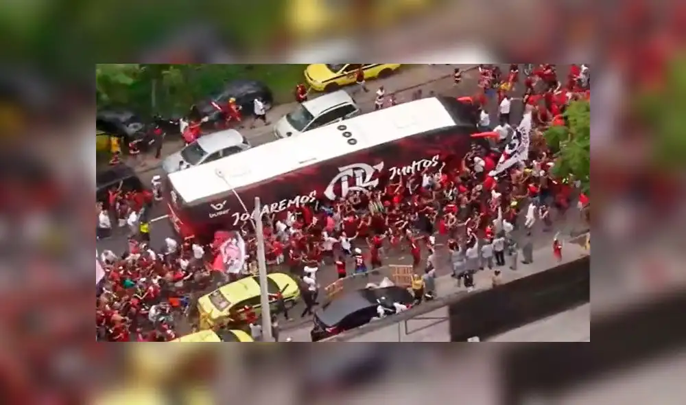 Final Copa Libertadores 2019 en Lima: Masiva y explosiva despedida al Flamengo en Río de Janeiro [VIDEO] 