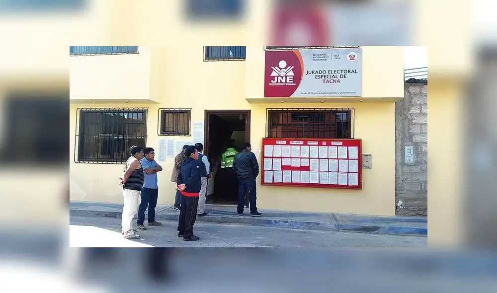 Admiten inscripción de tres listas a municipios de Tacna