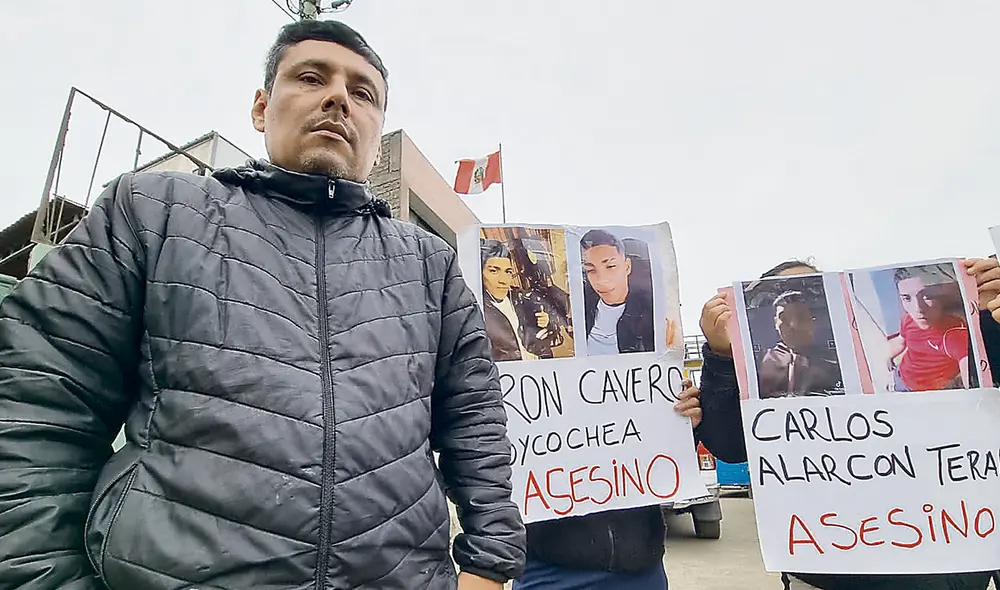 Sindicado. Hace una semana, los familiares de Jean Pool exigían la captura de Carlos Alarcón. Foto: difusión