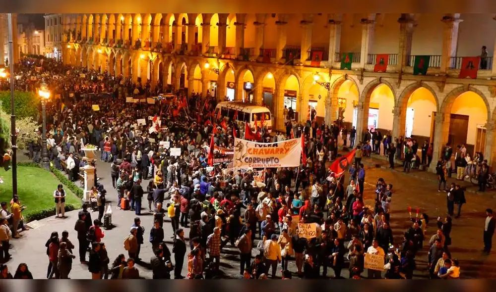 Arequipa se levanta contra Pedro Chávarry [VIDEO]