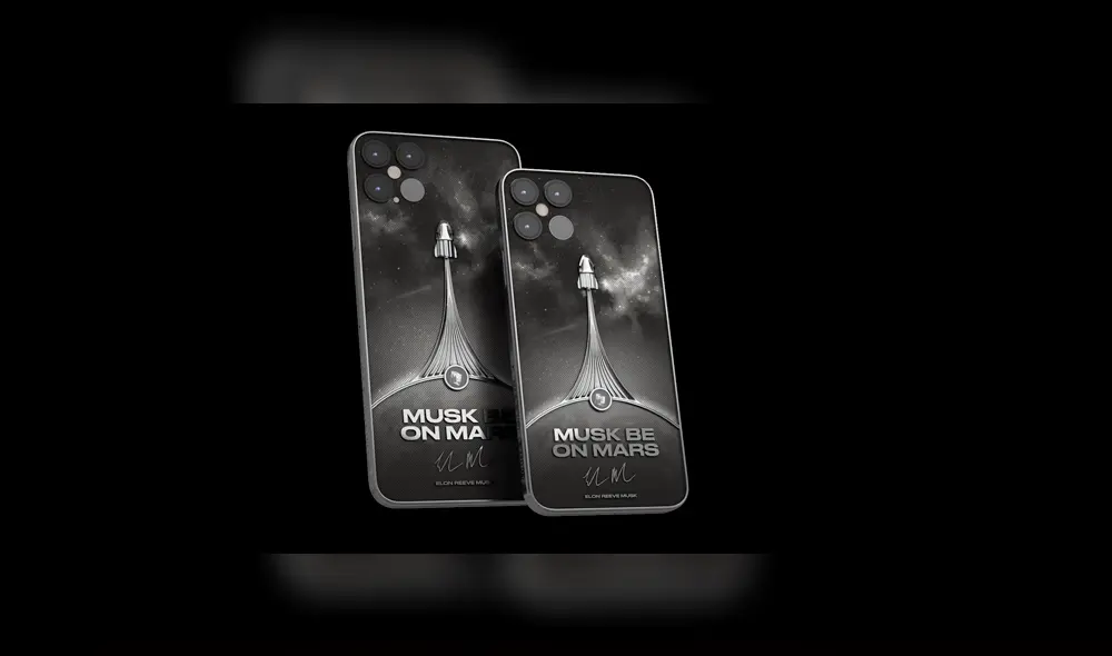 Así lucirá el iPhone 12 de titanio. Foto: Caviar