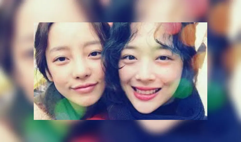 Goo Hara y su amiga Sulli Goo Hara y su amiga Sulli