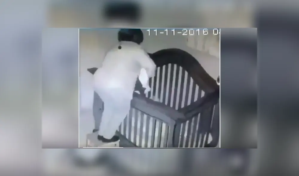 Un video que se ha viralizado en Facebook, grabado con cámara escondida, registra el blooper que protagonizó una niñera con un bebé en brazos.