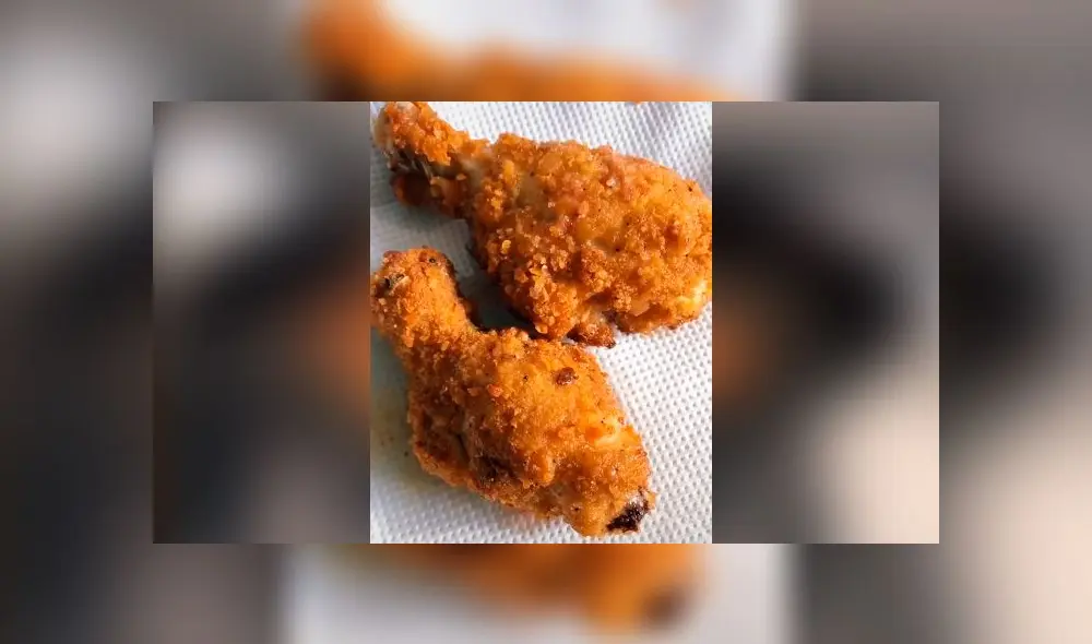 Desliza las imágenes para conocer la receta secreta del pollo broaster al estilo KFC. Foto: Fiorella Santillan/TikTok