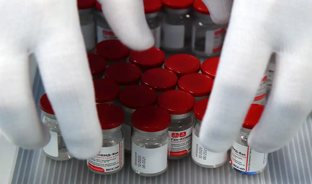 La Sputnik V fue la primera aspirante a vacuna registrada en el planeta cuando Rusia le dio el visto bueno el pasado 11 de agosto. Foto: AFP La Sputnik V fue la primera aspirante a vacuna registrada en el planeta cuando Rusia le dio el visto bueno el pasado 11 de agosto. Foto: AFP