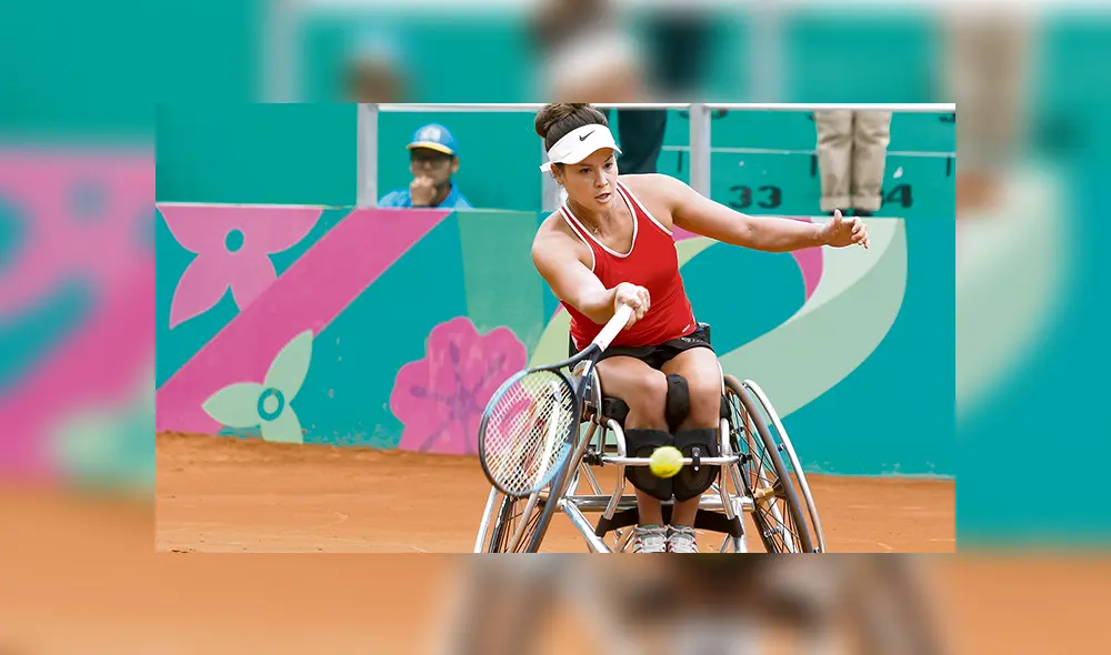 Dana Mathewson EE.UU. ganó la medalla de bronce en tenis en silla de ruedas. Dana Mathewson EE.UU. ganó la medalla de bronce en tenis en silla de ruedas.