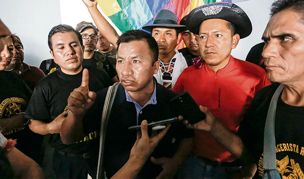 Duros. Vega, de UPP, ratifica que su grupo negará apoyo. Foto: Antonio Melgarejo