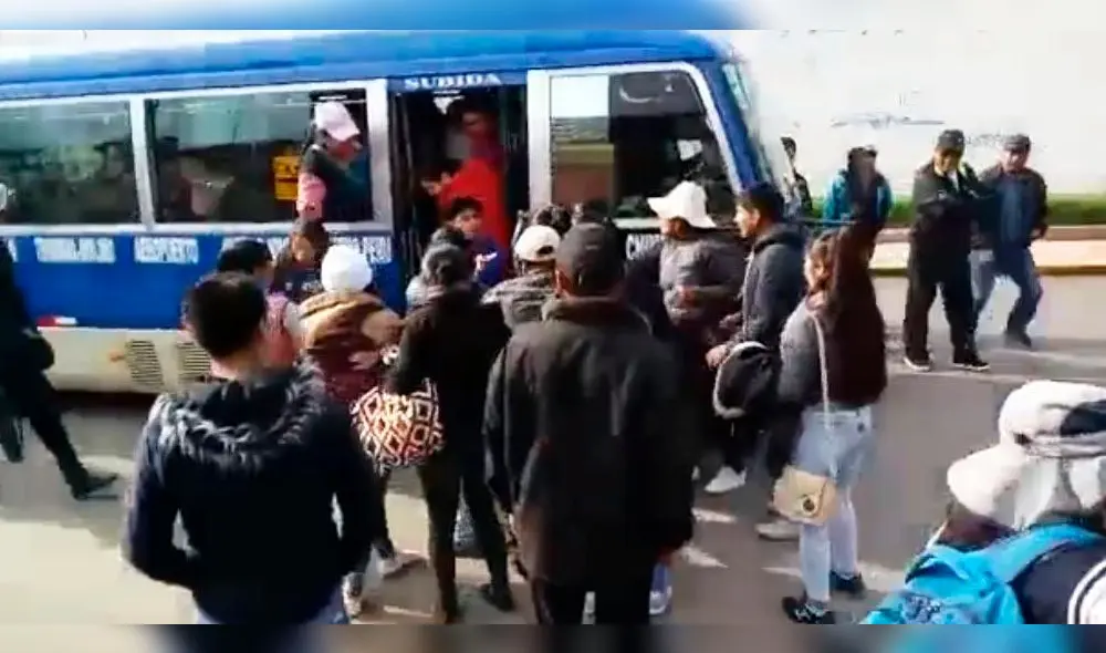 Cusco: manifestantes se enfrentaron a transportistas que no acataron paro [VIDEO]