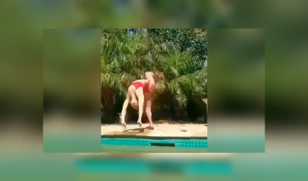 Facebook: chica realiza acrobacia de cabeza, resbala y sufre aparatoso golpe [VIDEO] 