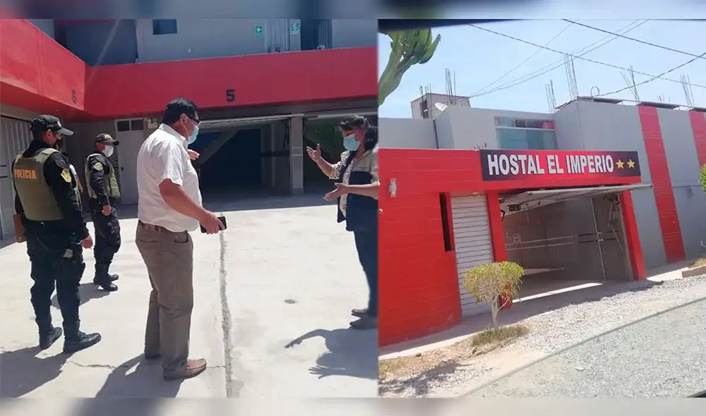 Policía Nacional y autoridades ubicaron a la menor en una habitación del hosdepaje en Tacna. Foto: Difusión.