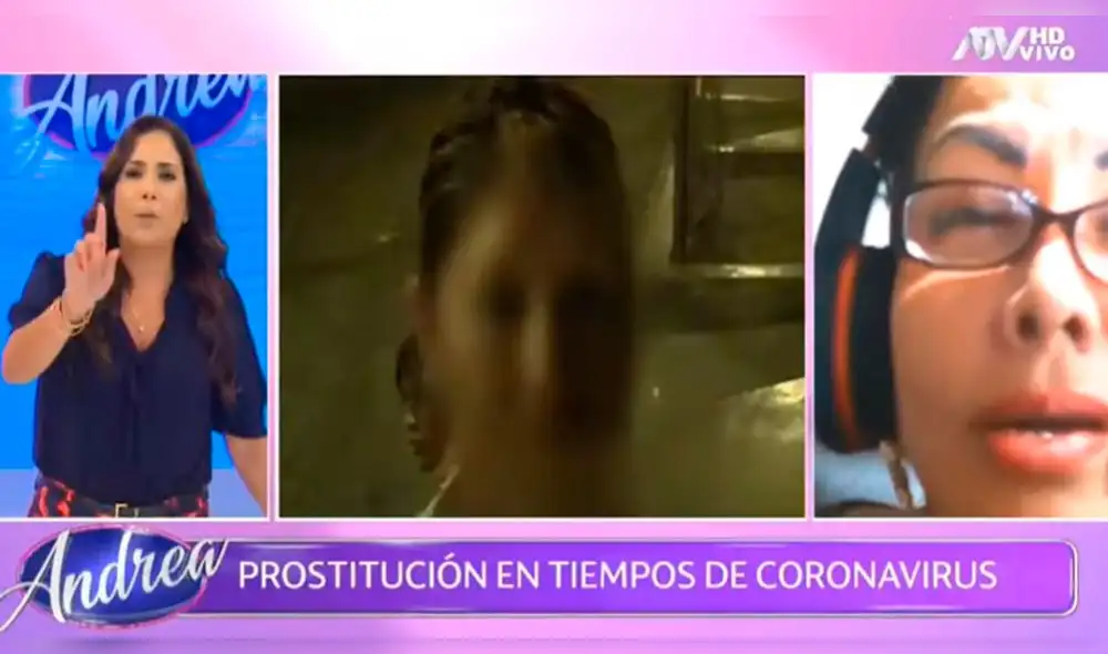 Andrea Llosa molesta con trabajadoras sexuales que no respetan el toque de queda. Foto: Captura