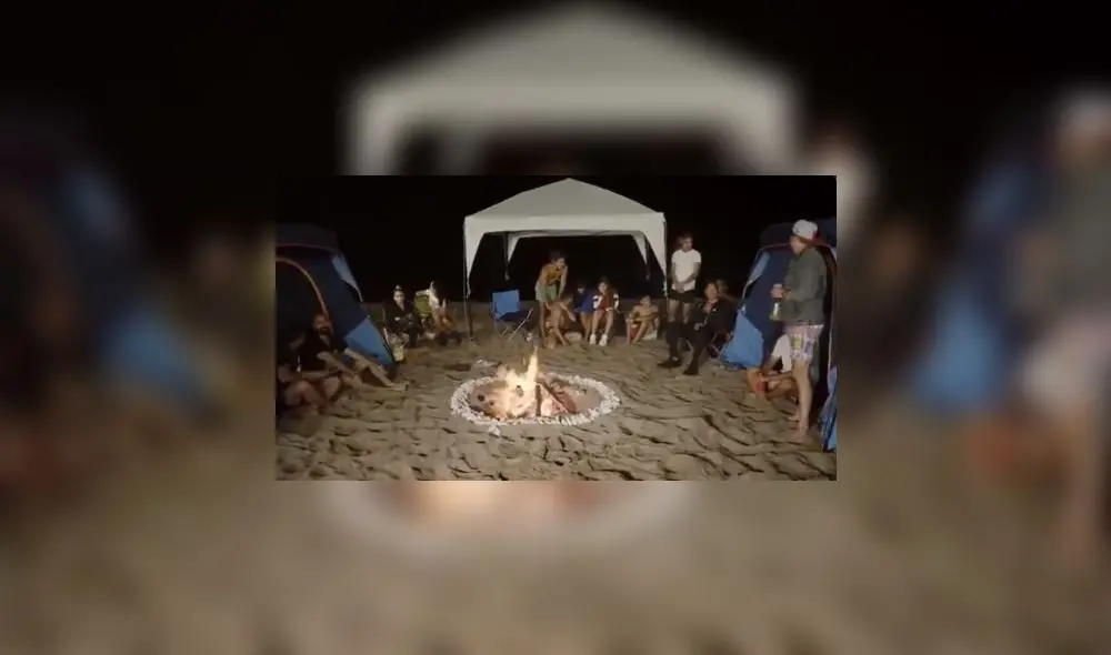 La fogata del juicio a Fer Moreno. (Foto: captura MTV)