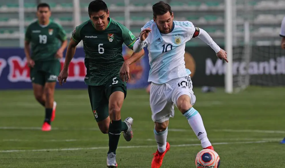 Argentina se enfrenta a Bolivia por la fecha 2 de las Eliminatorias Qatar 2022. Foto: EFE Argentina se enfrenta a Bolivia por la fecha 2 de las Eliminatorias Qatar 2022. Foto: EFE