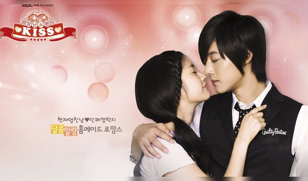Playful kiss