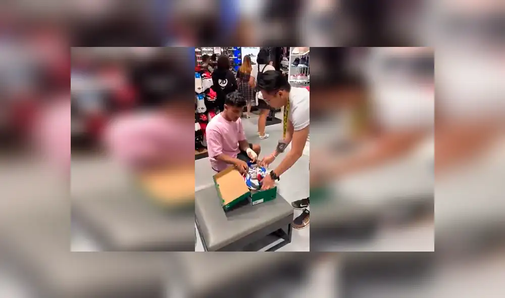 Facebook viral: vendedor cree que joven le roba zapatillas, sin imaginar que todo era broma