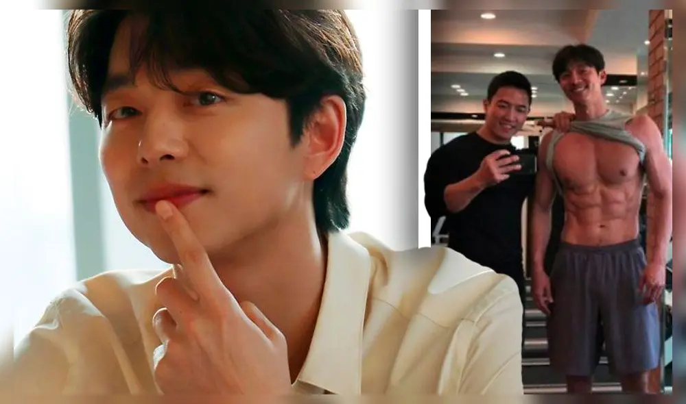 Gong Yoo y sus impresionantes abdominales. Credito: fotocomposición