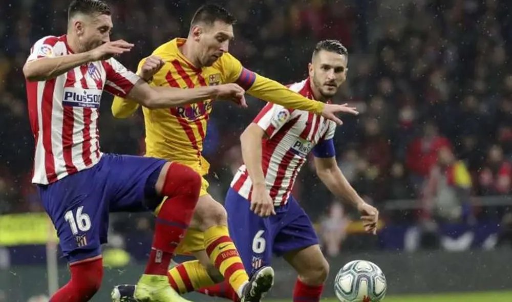 Barcelona visita al Atlético de Madrid en el Wanda Metropolitano por LaLiga. Foto: EFE
