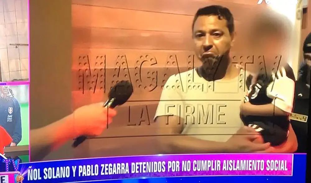 Nolberto Solano fue detenido por la Policia Nacional. Foto: Magaly TV